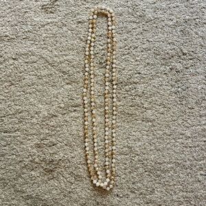 Beautiful Cream and Tan Beaded Women's Necklace